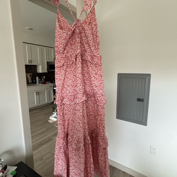 Petal & Pup Pink Floral Maxi Dress - Picture 4 of 4